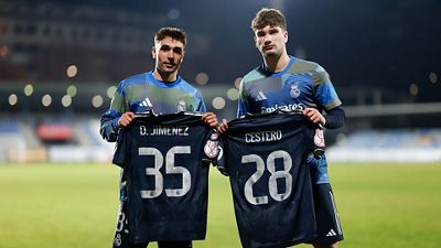 David Jiménez y Cestero debutan con el Real Madrid en partido oficial