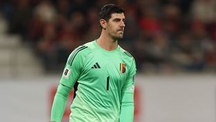 0-0: Courtois deja la portería de Bélgica a cero contra Macedonia del Norte