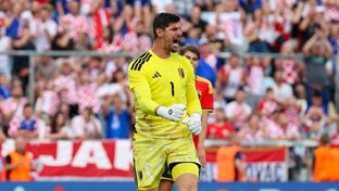 0-2: Courtois, titular en la victoria de Bélgica ante Croacia