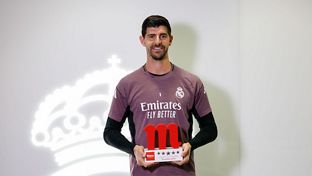 Courtois, jugador Cinco Estrellas Mahou de diciembre