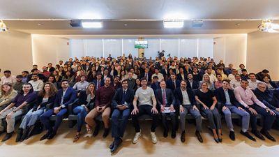Courtois and Chus Mateo inaugurate White Week at Universidad Europea Real Madrid Graduate School