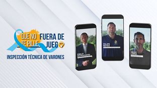 Butragueño, Felipe Reyes y Diego López en la campaña ‘Que no te pille fuera de juego’