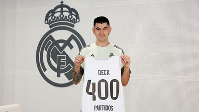 Deck, 400 partidos con el Real Madrid
