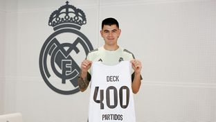 Deck, 400 partidos con el Real Madrid
