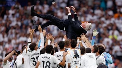 Emocionante despedida a Ancelotti en el Bernabéu