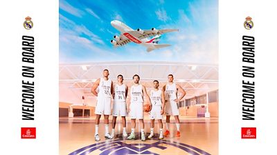 Emirates, también en la equipación del Real Madrid de baloncesto