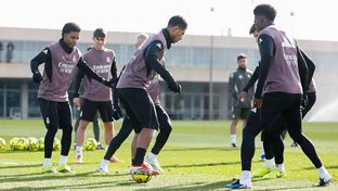 El equipo se está entrenando