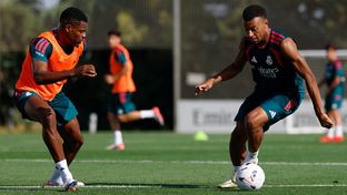 El Real Madrid se está entrenando