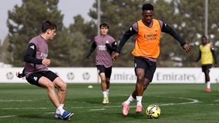 El Real Madrid se está entrenando