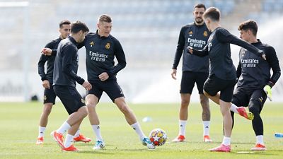 Dernier entraînement avant la réception de Manchester City