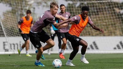 Final training session before the match against Betis