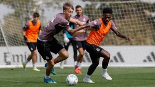 Final training session before the match against Betis
