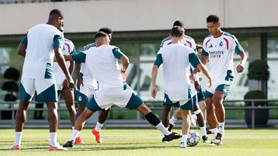 El equipo se está entrenando