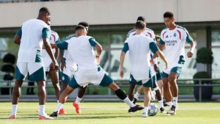 El equipo se está entrenando
