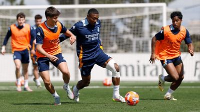 El equipo prepara el partido contra el Getafe