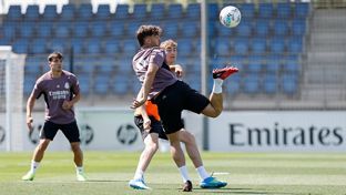 El equipo se está entrenando