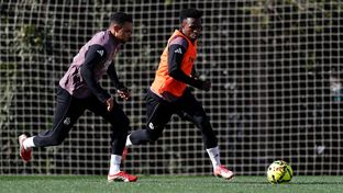 El equipo se está entrenando