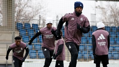 El equipo se está entrenando