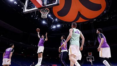 El Real Madrid se entrenó en el Uber Arena de Berlín