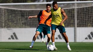 El Real Madrid se está entrenando