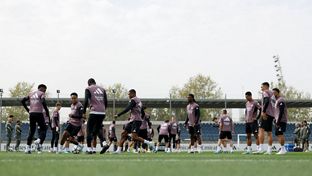 El equipo se está entrenando