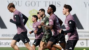 El Real Madrid se está entrenando