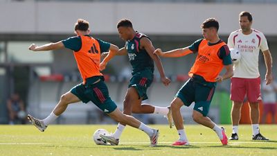 El equipo se está entrenando