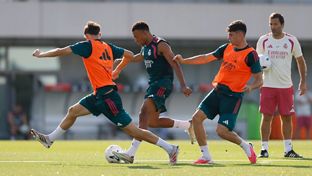 El equipo se está entrenando