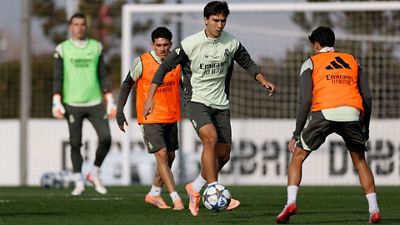 El Real Madrid prepara el partido contra el Manchester City