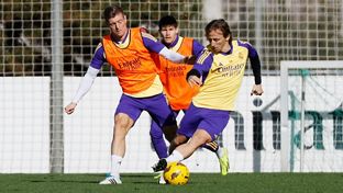 O Real Madrid continua a preparar o jogo contra Las Palmas