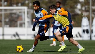 O Real Madrid prepara o jogo contra o Las Palmas