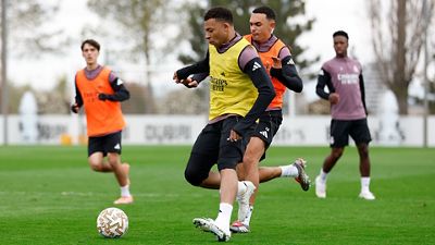 Último entrenamiento antes del derbi