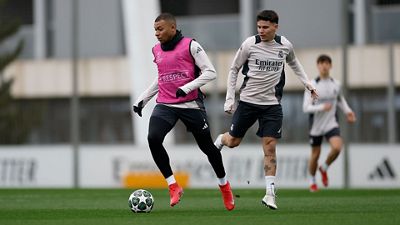 Last training session ahead of Champions League derby
