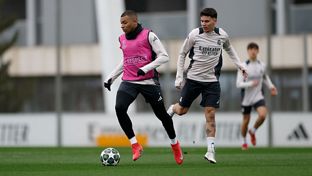 Last training session ahead of Champions League derby