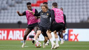 El equipo se entrenó en el Allianz Arena