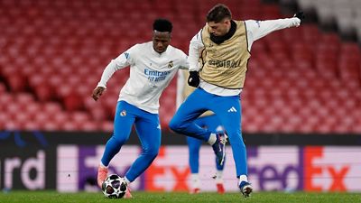 El Real Madrid se entrenó en el estadio da Luz