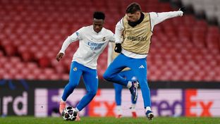 Le Real Madrid s'est entraîné au stade da Luz