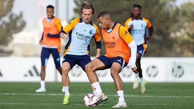 O Real Madrid continua a preparação para o jogo contra o Osasuna