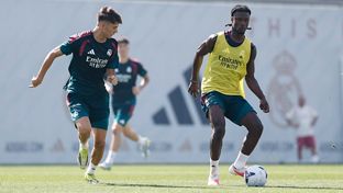 El Real Madrid se está entrenando