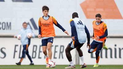 Último entrenamiento antes del partido frente al Leganés
