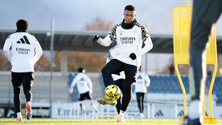 Último entrenamiento antes del partido frente al Athletic Club 