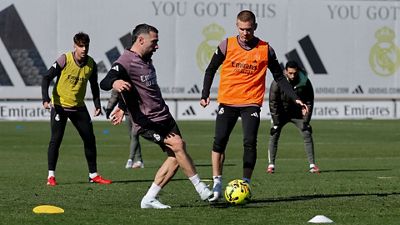 El Real Madrid prepara el partido contra Osasuna