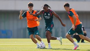Último entrenamiento antes del encuentro contra el Deportivo