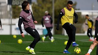 El Real Madrid se está entrenando