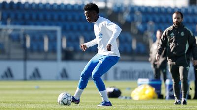 Último entrenamiento antes del partido contra el Mónaco