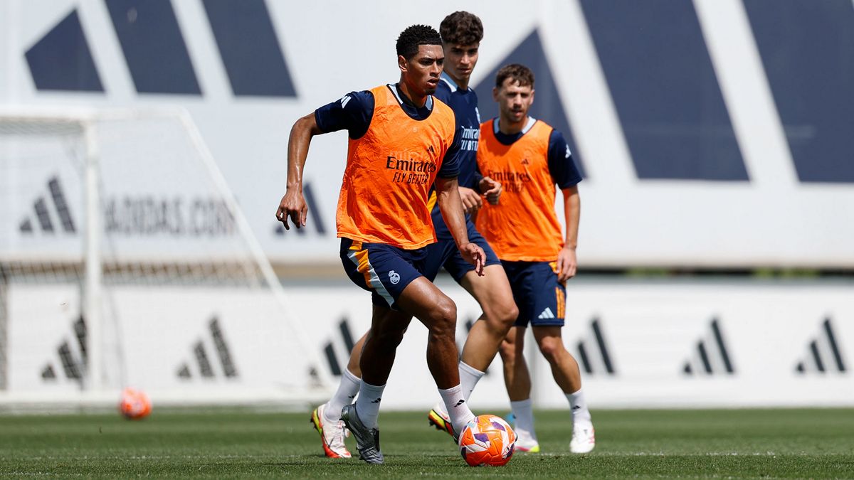 Último entrenamiento antes del partido contra el Sevilla