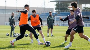 El Real Madrid prepara el partido contra el Benfica