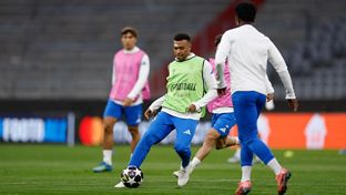 El Real Madrid se entrenó en el Allianz Arena
