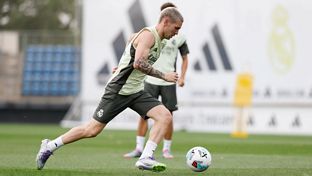 Último entrenamiento antes del estreno en la Liga