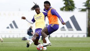 O Real Madrid se prepara para o jogo de ida da semifinal da Liga dos Campeões